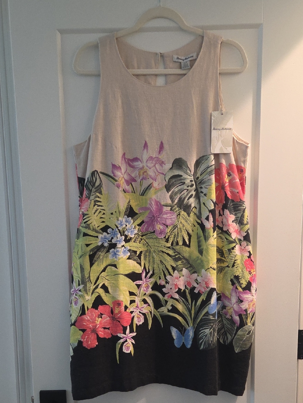 Tommy Bahama Tropical Print Linen Dress